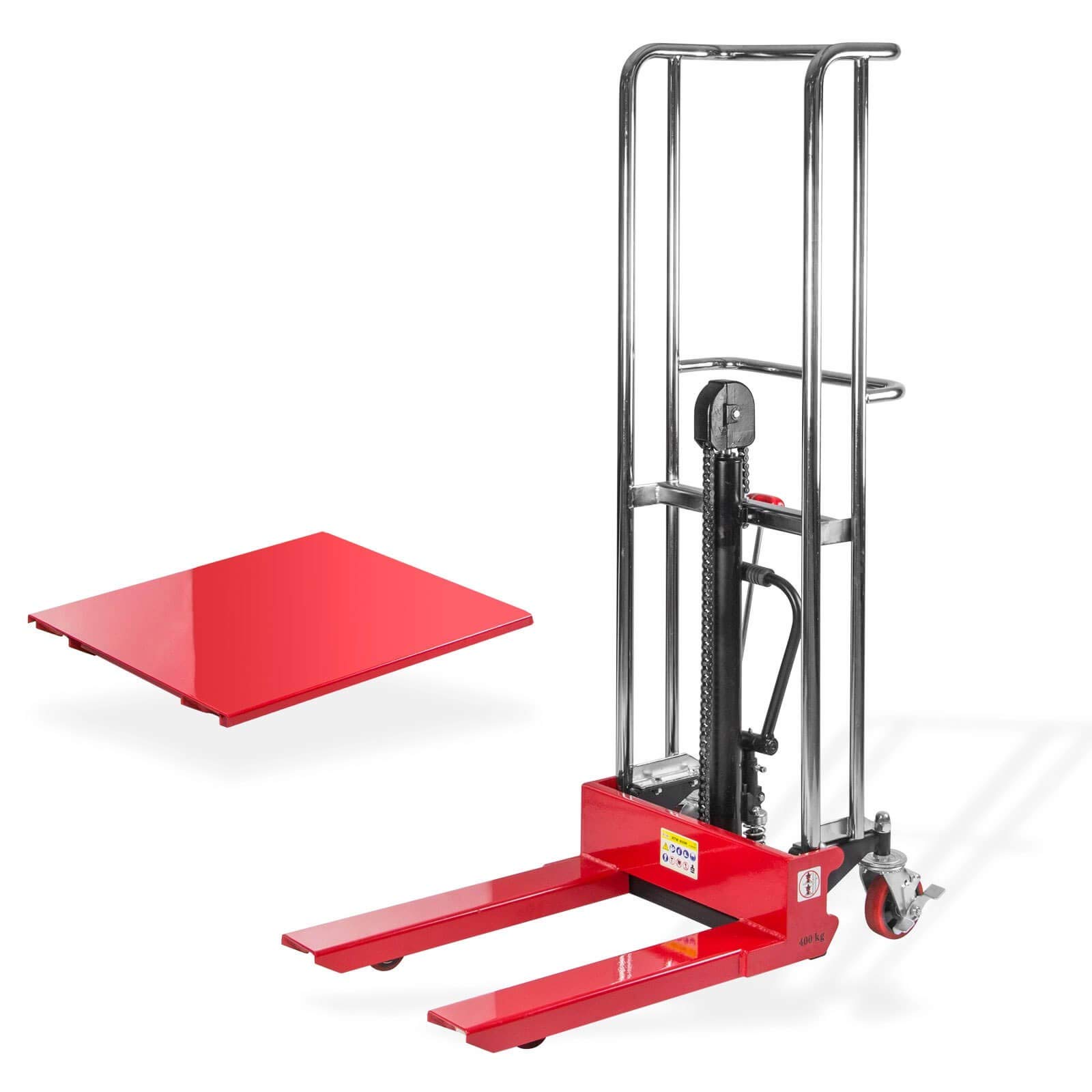 DEMA Hydraulischer Hubtischwagen 400 kg - Höhenverstellbar 9-150 cm - Robust, Langlebig für Werkstatt, Lager, Transport
