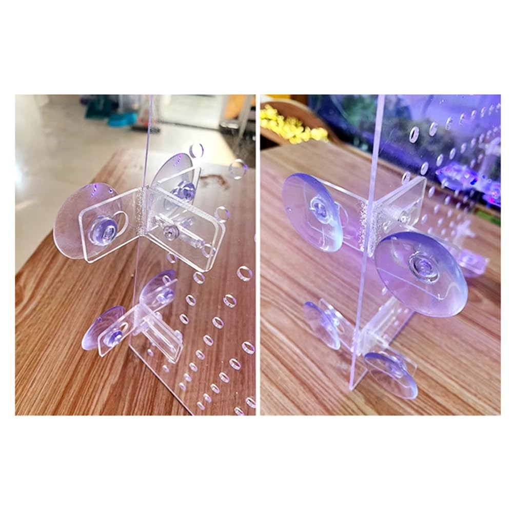 Divisori per Acquario Pannello isolante trasparente per acquario, divisorio acrilico, partizione di rete, previene i pesci, attacco di lotta con le tartarughe, ogni trasparente, dimensioni: 40 x 50 c