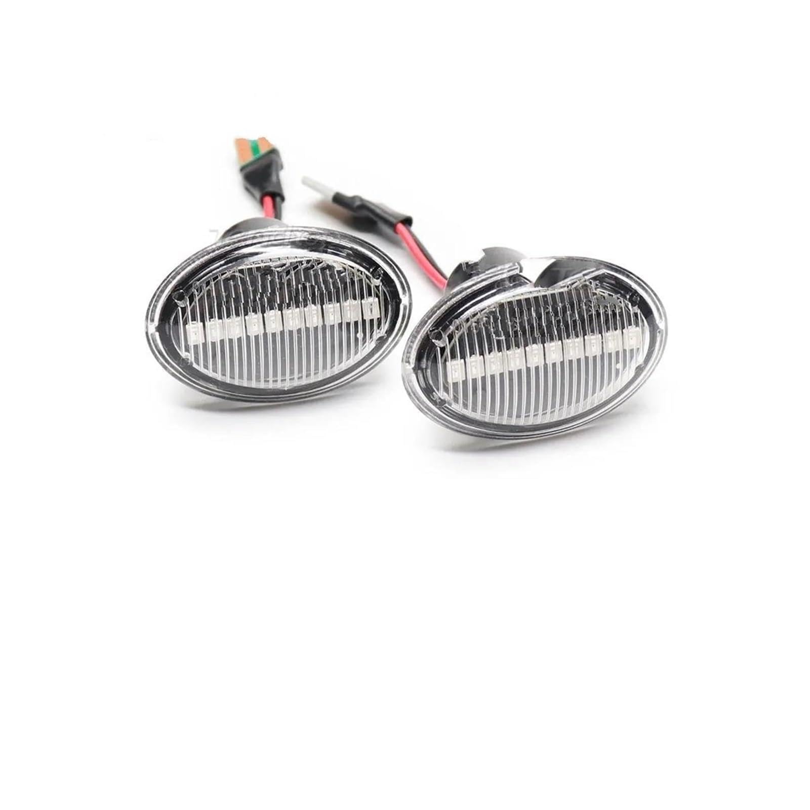 Repetidor De Señal De Giro Dinámico Luz Secuencial Indicador Lateral Intermitente Para Alfa 4C 2013-(Clear)