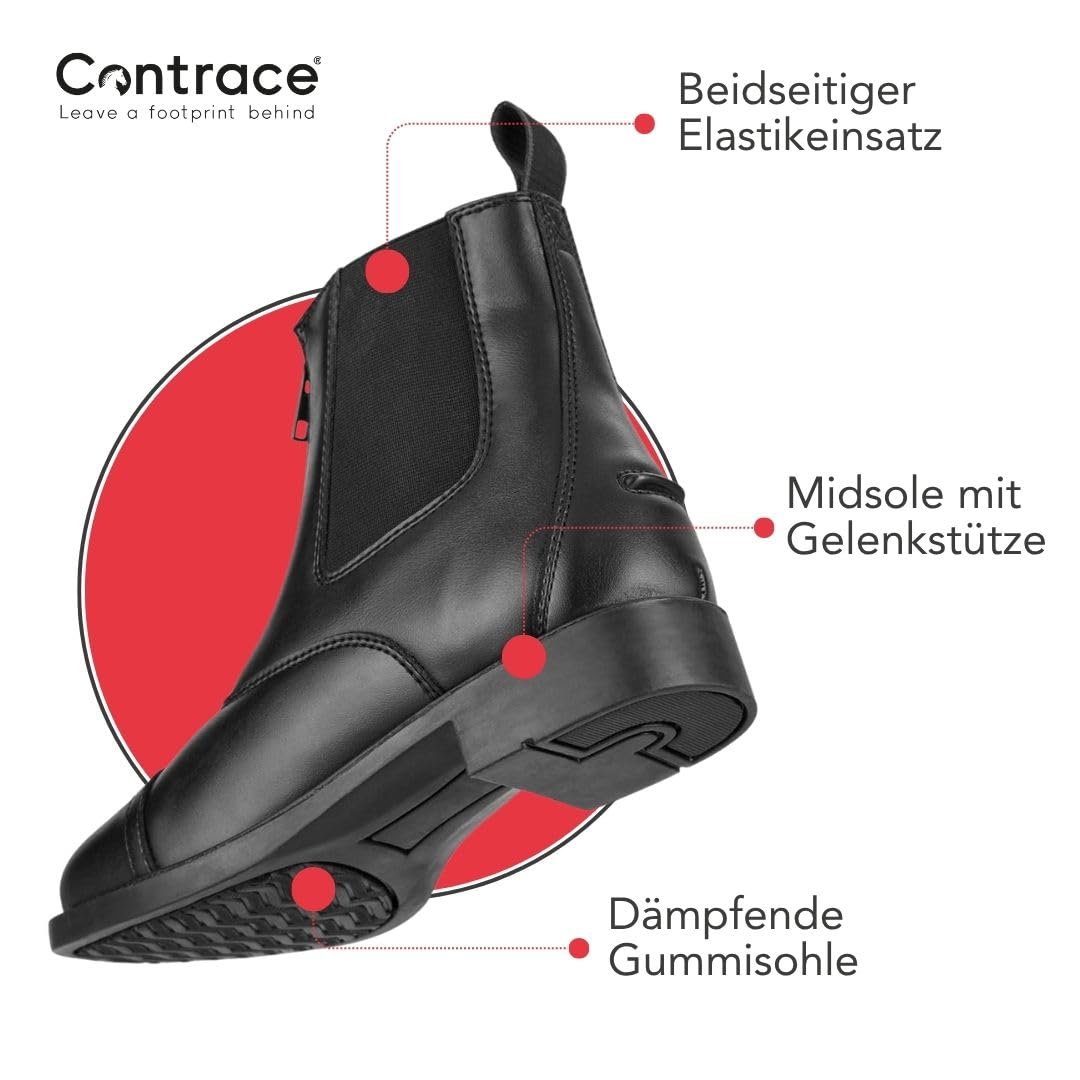 Stiefelette »Frontzip Vegan« - Chelsea Boot - Reit-Schlupf-Schuh - Zipper vorne - Komforteinlegsohle - Gummisohle - Micro Lining - Hautverträglich - Atmungsaktiv