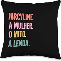 Vista 1 de Funny Portuguese First Name Design - Jorcyline Throw Pillow
