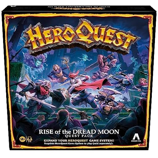 Avalon Hill Paquete de misiones de HeroQuest Rise of The Dread Moon, Requiere Sistema de Juego HeroQuest para Jugar, Juegos de rol para 2-5 Jugadores, a Partir de 14 años | Ya disponible en tu tienda friki favorita! En mundofriki.es!