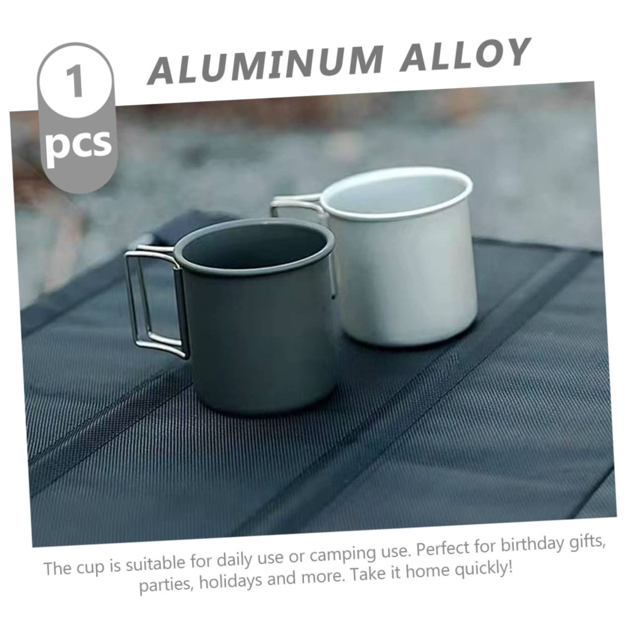 4stücke Faltbarer Wasserbecher Mit Praktischem Griff Campingbecher Für Outdoor-aktivitäten Für Getränke Kaffee Tee Und
