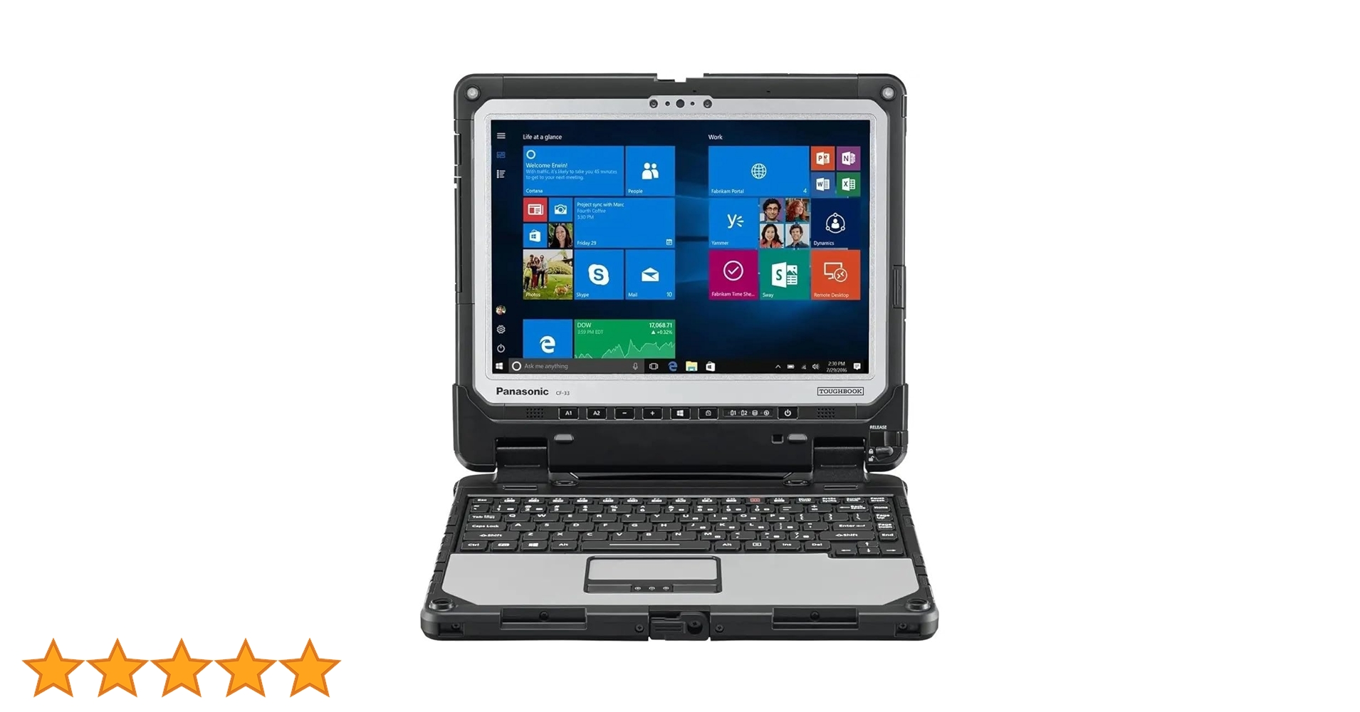 Panasonic Toughbook 33, CF-33, Intel i5-7300U, 12