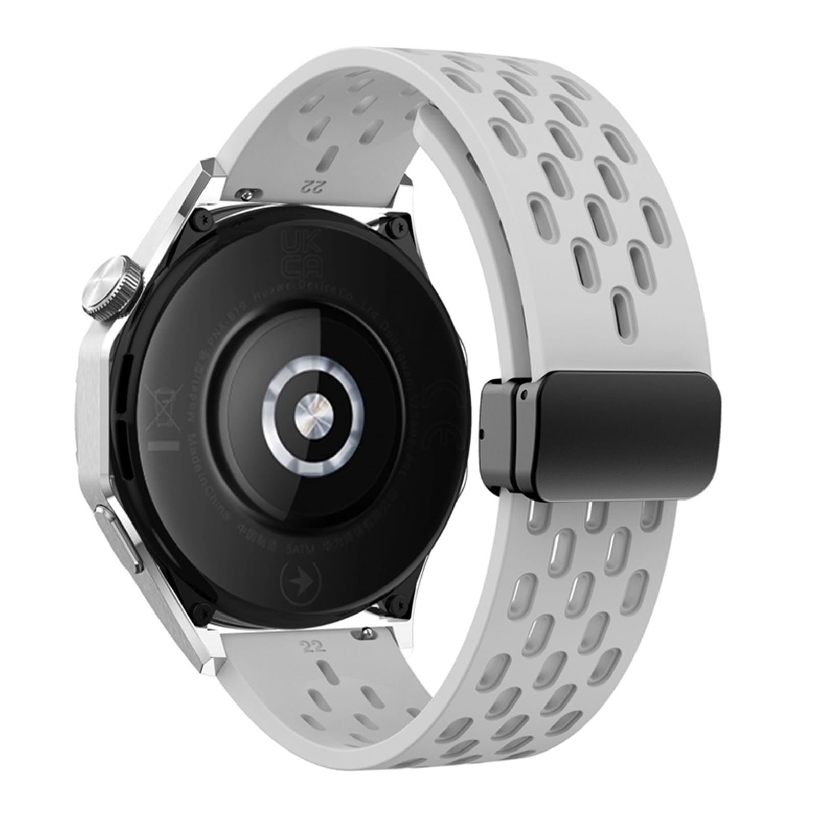 Correa de silicona magnética de 18/20/22 mm para Watch GT 5 46 mm 41 mm correa deportiva con transpirabilidad para correa de reloj Correa GT5 Pro GT4 GT3 GT2