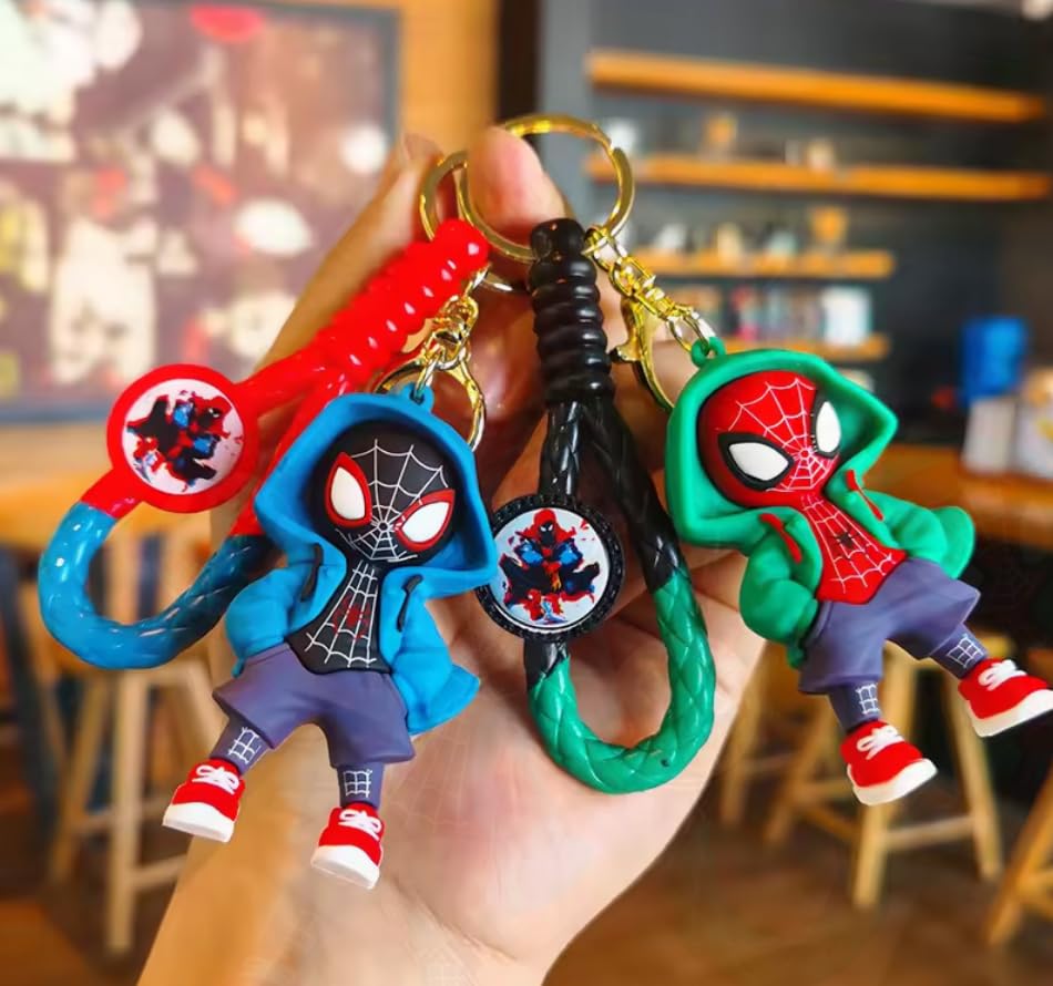 AEROSTARK Cartoon Characters Keychain for Girls Boys, Cute Silicon Keychains Accessories Keyring Key Purse Backpack Car Charms for Kids Gifts (Blue & Green Hood Combo of 2) (B0DF2ZYXP4) Amazon Price History, Amazon Price Tracker