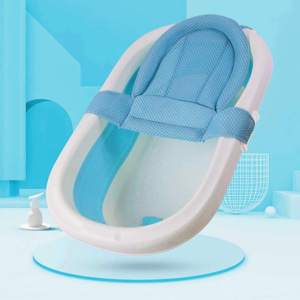 Syiyunran Bain En T Antidérapant Bébé - Filet Maille Support Nouveau-né 0-12 Mois Blanc