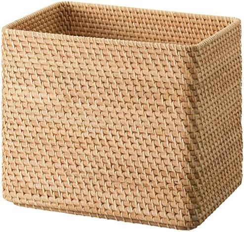 MUJI 38309819 Overlapping Rattan Rectangular Basket, Extra Large ...