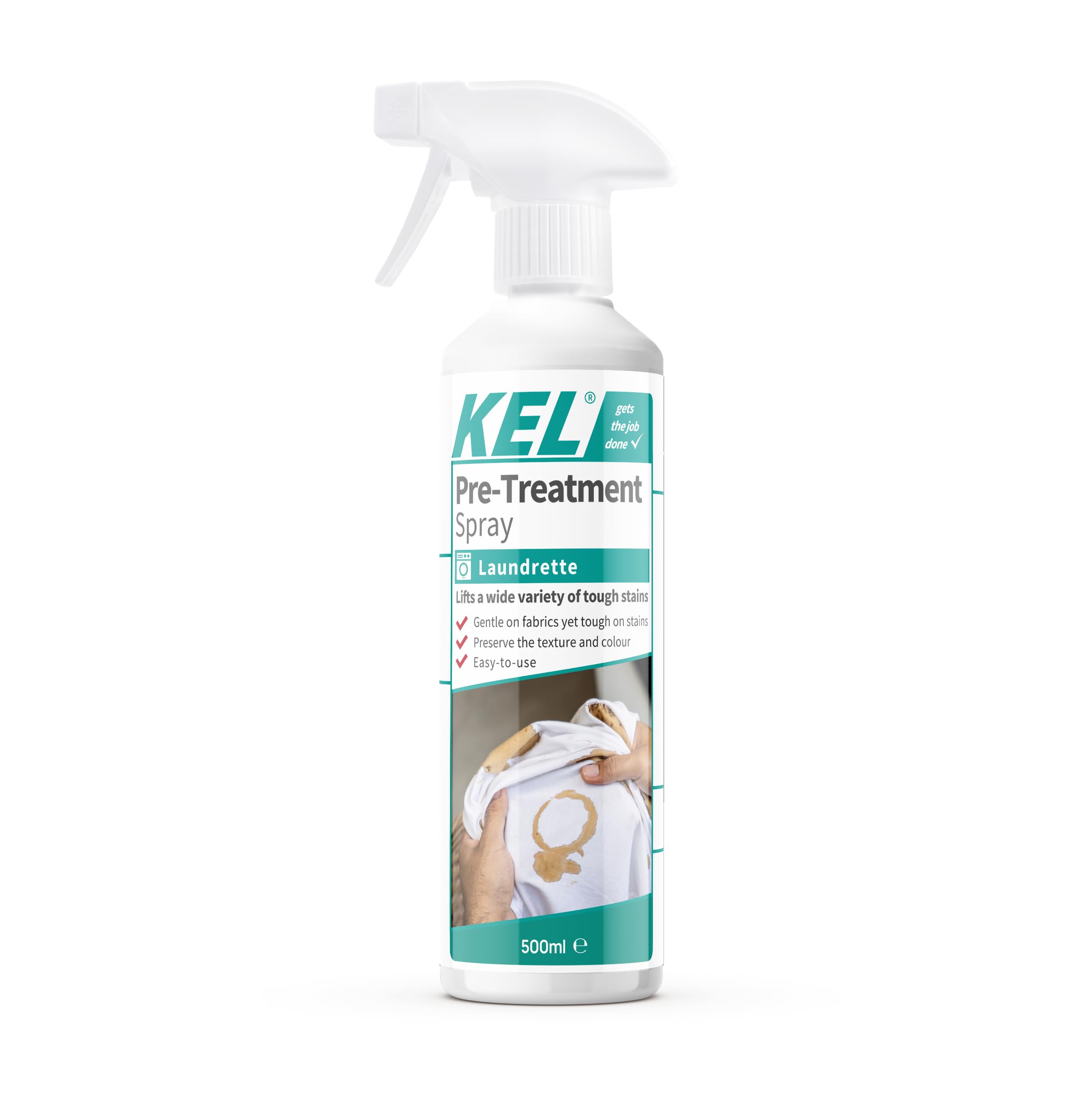 KEL - Pre-Treatment Stain Remover Spray | Pre-Wash for Fabrics and Upholstery Extra Strong - 500ml