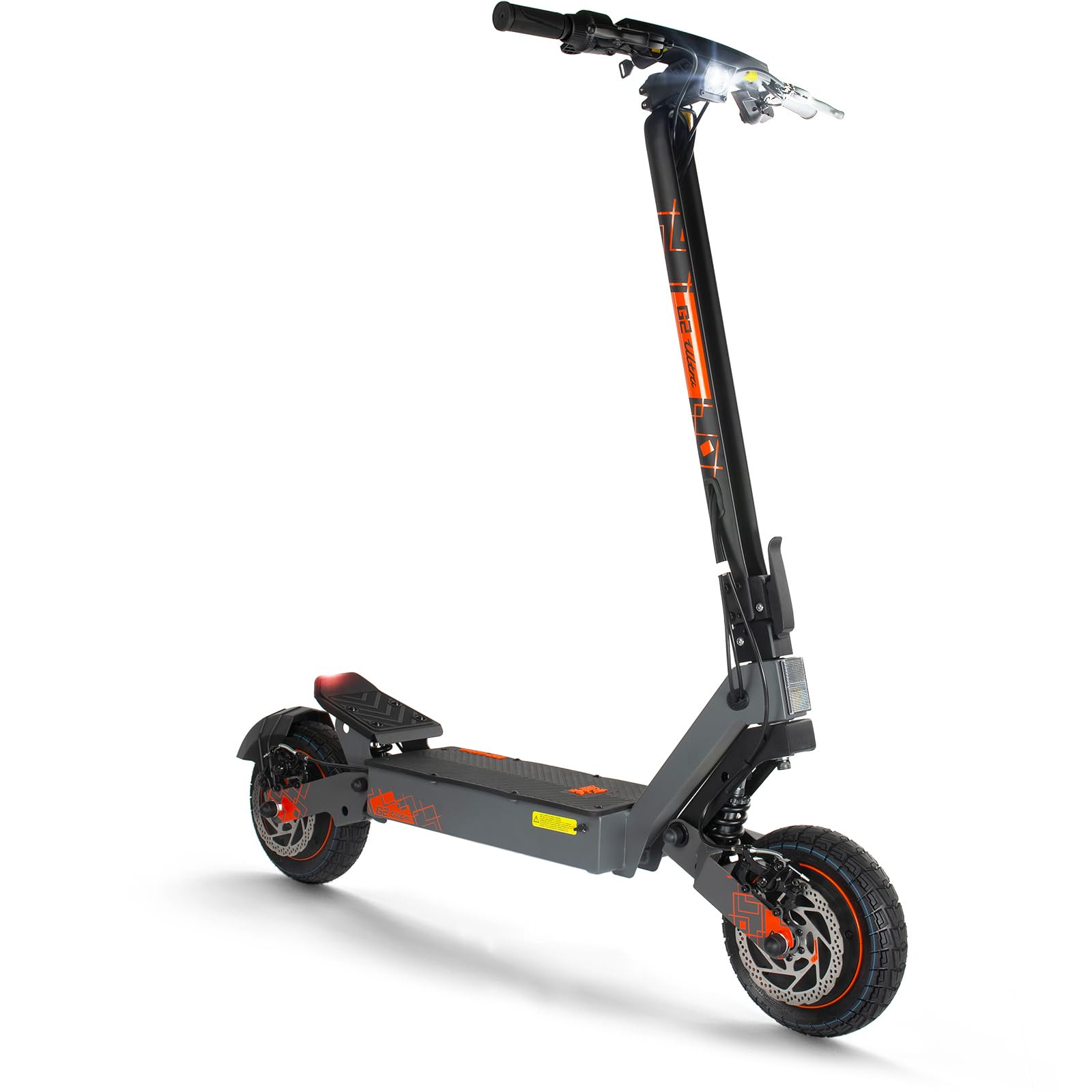 Kukirin Electric Scooter Adults All Terrain, Electric Scooter, Powerful Folding Electric Scooter/Autonomy of 55-60 km/10" Wheels/Maximum Load 120 kg/IP54/Double Disc Brakes,G2 Ultra