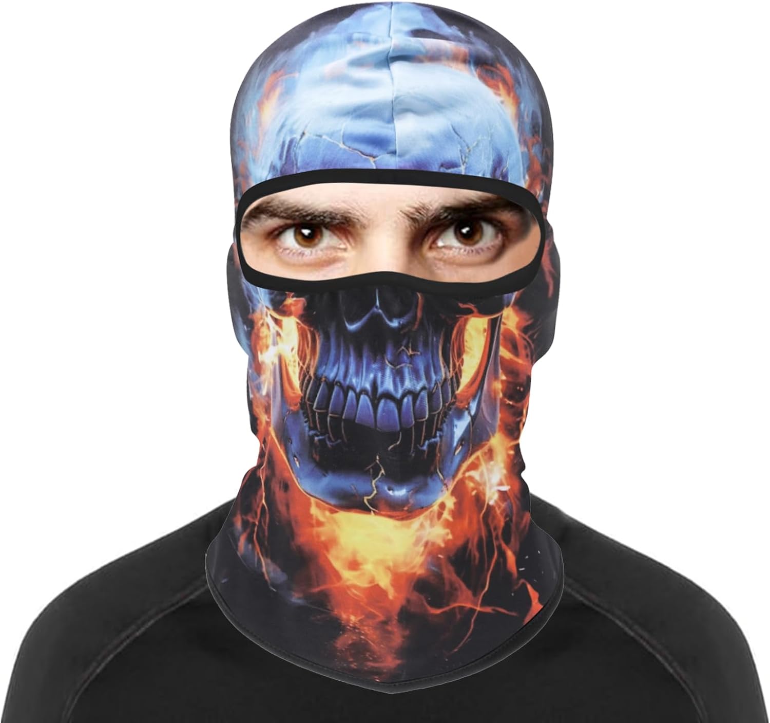 Balaclava Mask 3D Print Full Face Mask Cooling Neck Gaiter Sun Protection Face Cover Mask Windproof Ski Mask - Image 2
