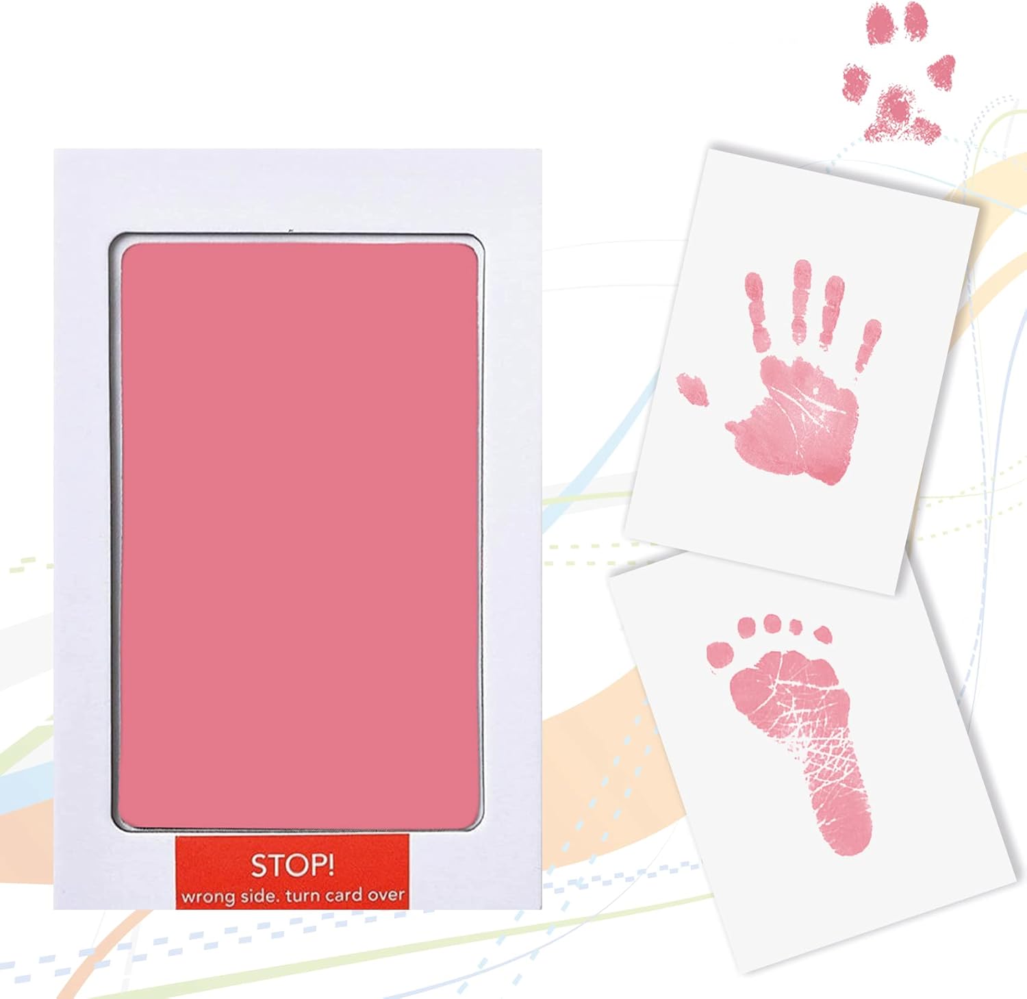 Baby Handprint and Footprint Kit, Safe and NonToxic with Clean Touch