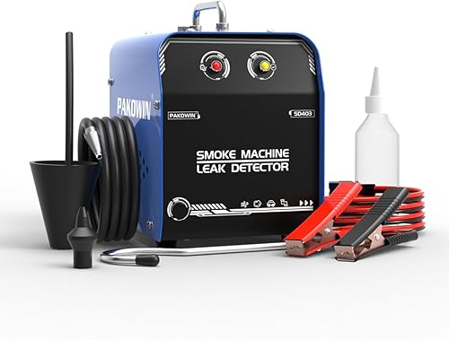 Detector de fugas de máquina de humo automotriz - Probador de humo EVAP de vacío de 12 V CC con bomba de aire incorporada para sistemas de tuberías