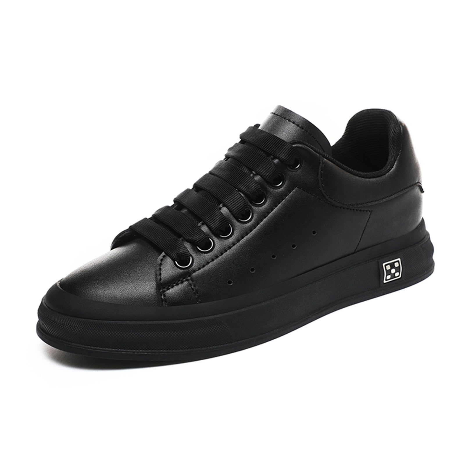 Men's Casual Sneakers Height Increase Insole 6cm White Black, Men's Fashion Sports Shoes