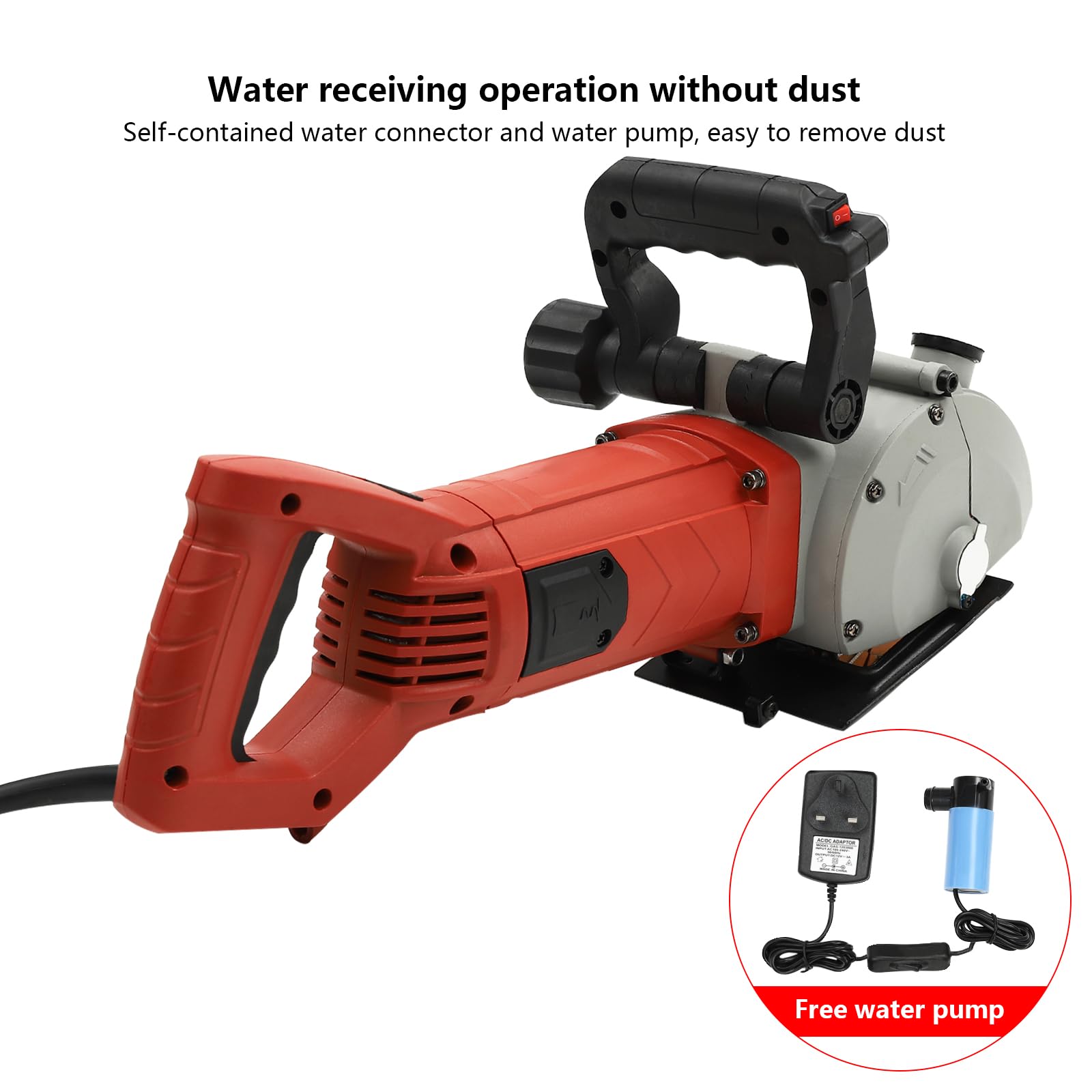 Electric Wall Chaser Groove Cutting Machine Slotting Steel Concrete Cutting 110v 2854409027888