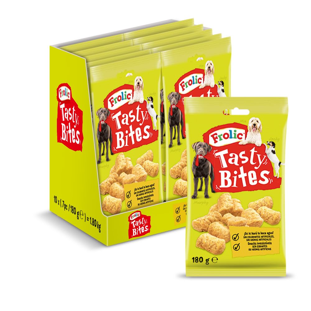 Frolic Tasty Bites Bocaditos Blandos para Perros (Pack de 11 bolsitas x 180g)