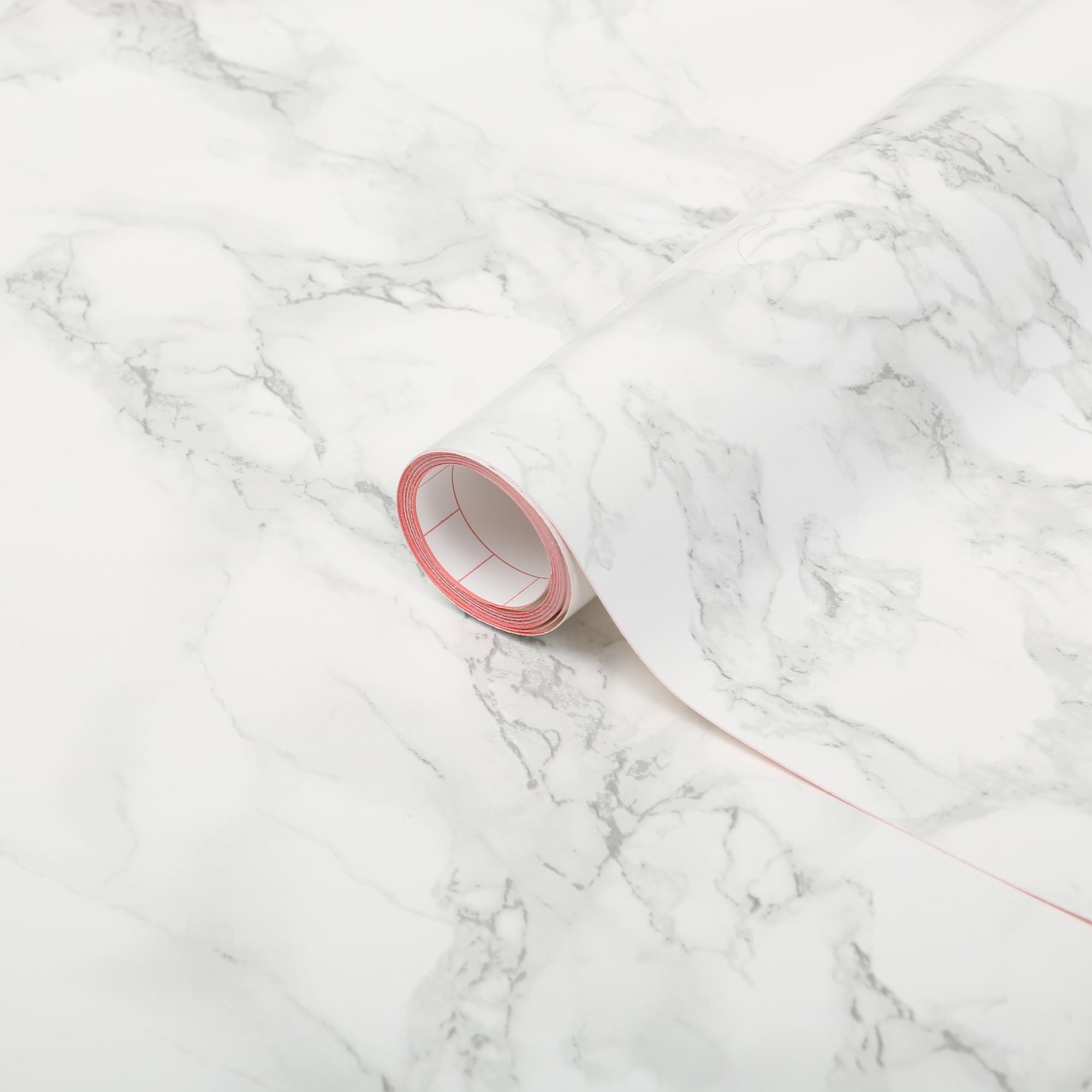 D-C-Fix White Marble Grey Effect Self Adhesive Vinyl Film 90Cm X 2M