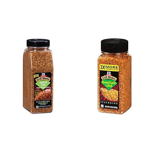 McCormick Grill Mates Mojito condimento de lima, 27 oz y condimento de ajo y hierbas tostadas, 9.25 onzas (paquete de 1) disponible en Yaxa Colombia