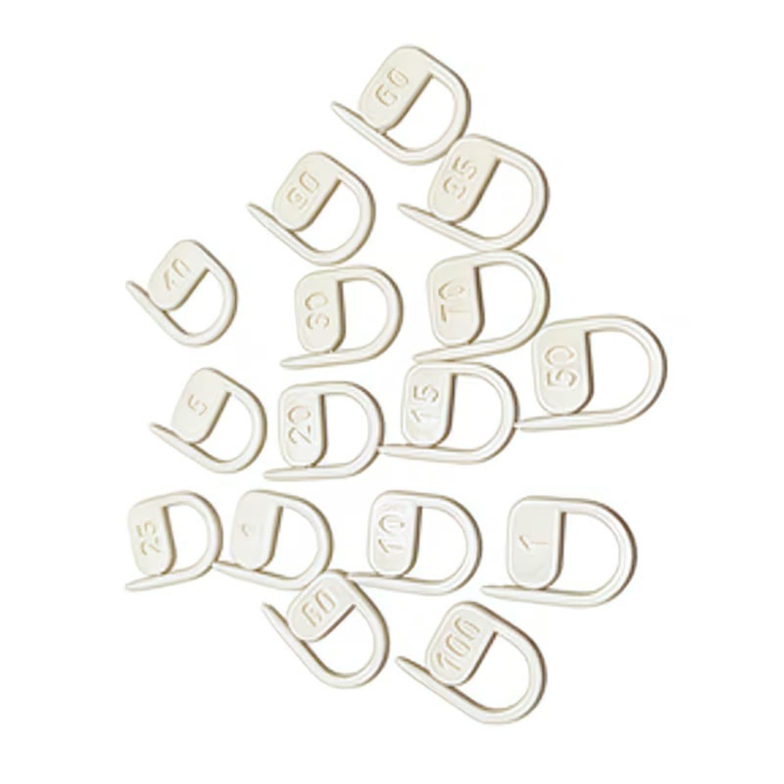 Kaeltsyn 16Pcs Numbered Stitching Markers Clip Stitching for Crochet Knitting and Dressmaking Garment Making Crochet
