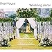 DearHouse 12 Pack 3.6 Feet Artificial Fake Wisteria Vine Ratta Hanging Garland Silk Flowers String Home Party Wedding Decor (Purple 2)