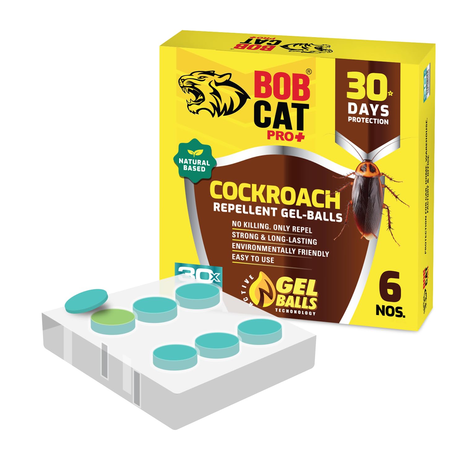 Cockroach Repellent Gel | 100% Herbal & Natural | 30 Days Protection | Strong & Long-Lasting | Eco-Friendly | Easy to Use | For Car, Home, Warehouse, Factory & Office | Pack of 6 | FORMULATION 20X-image-43