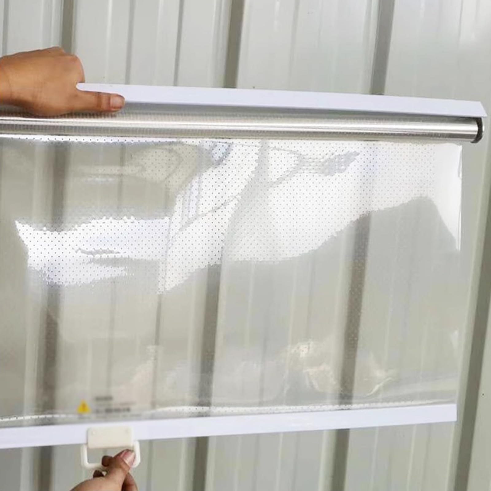 ransparen - Copertura per alimenti arrotolabile in plastica Curain, dimensioni personalizzabili, per vetrine refrigerate, perfetta per resauran, bar e uso domestico (W40 x H100 cm)