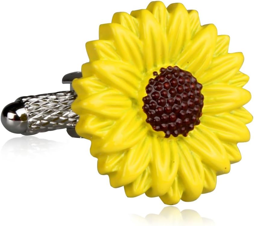 Cuff-Daddy Sunflower Cufflinks with Presentation Box