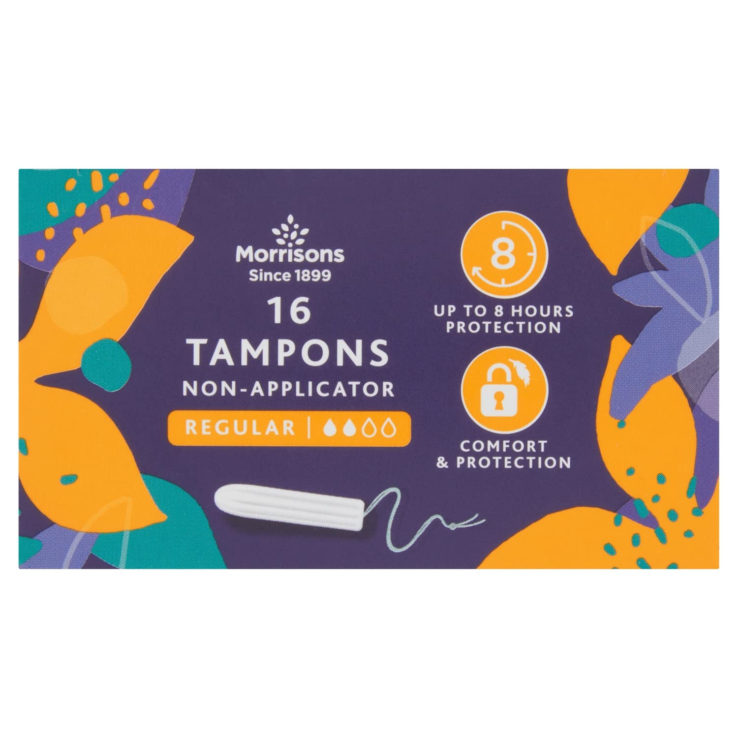 Morrisons Non Applicator Tampons Regular, 16 pack