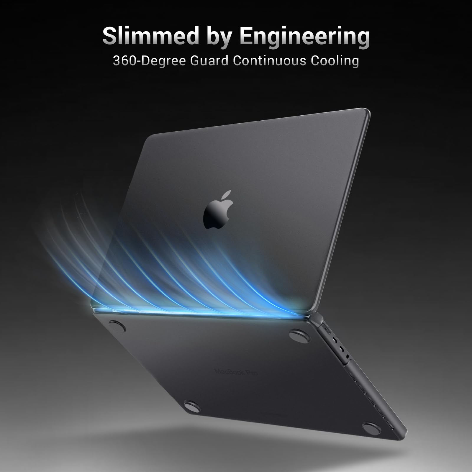MOSISO Custodia Compatibile con MacBook Pro 16 Cover M5 M4 M3 M2 M1 2026 2025 2024 2023 2022 2021 A3429 A3428 A3403 A3186 A2991 A2780 A2485, Naturale Ultra-Sottile Case&Copritastiera, Nero Siderale