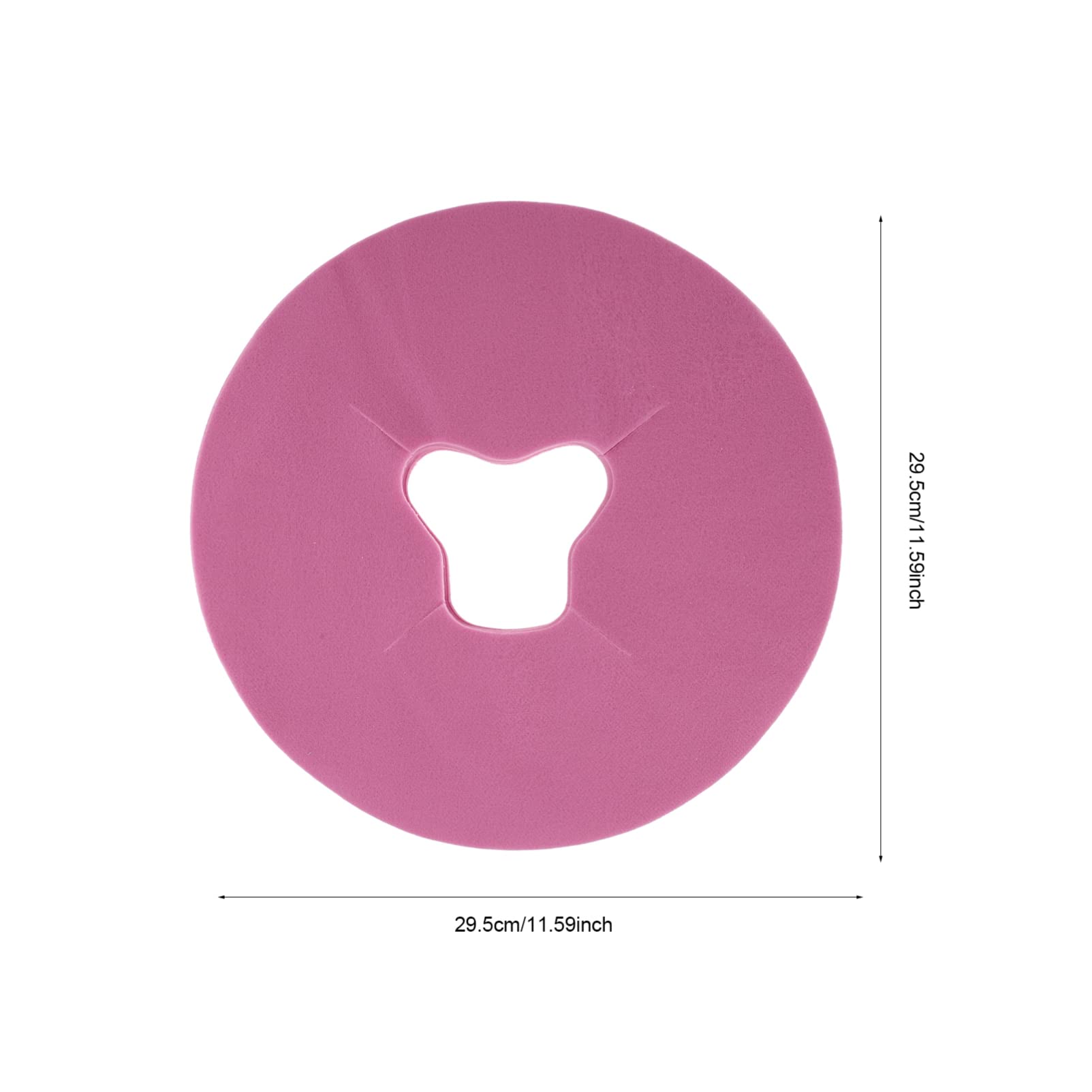 WOFASHPURET 100Pcs Disposable Massage Bed Hole Covers Non Woven Safe Headrest Pads for Beauty Supplies Ergonomic Design for Comfort Breathable for Smooth Breathing