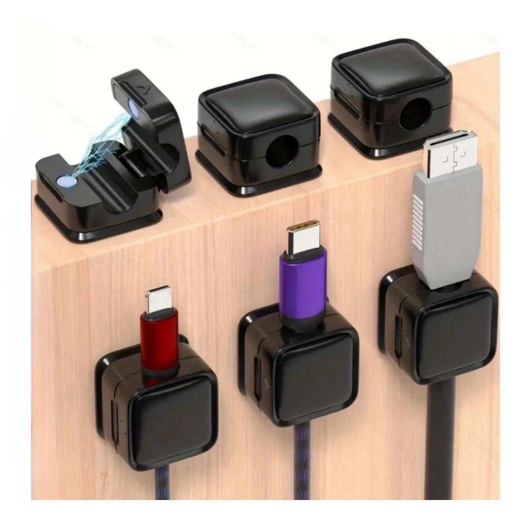 1/3/6 PIÈCES Clip De Câble Magnétique Support De Cordon