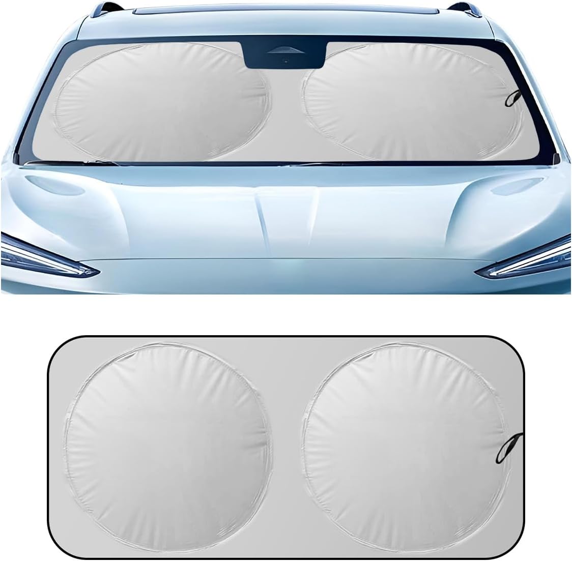 Car Windshield Sun Shade (65×36 inch)