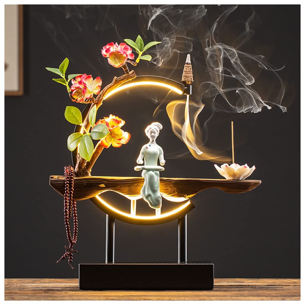 Incense Burner Backflow Incense Burner Aromatherapy Creative Personality Zen Fortune Home Living Room Office Decoration Waterfall Incense Burne