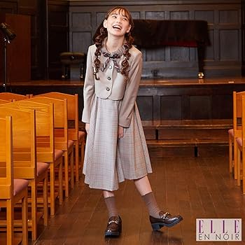 Amazon | [ELLE en noir] [エルアンノワール] ラテカラー アンサンブル