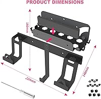 Vista 7 de JDDWIN Kit de soportes compatible con Nintendo SwitchSwitch OLED montaje en pared, interruptor de metalinterruptor OLED soporte vertical para colgar