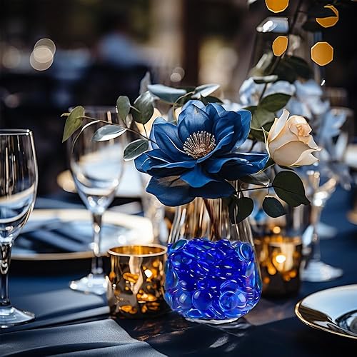 Miniatura 3 de HappyFiller 630 PCS Canicas Planas de Acrílico Gemas de Cristal Falsas para Rellenos de Jarrones de Vidrio, Manualidades, Confeti de Fiesta, Centros