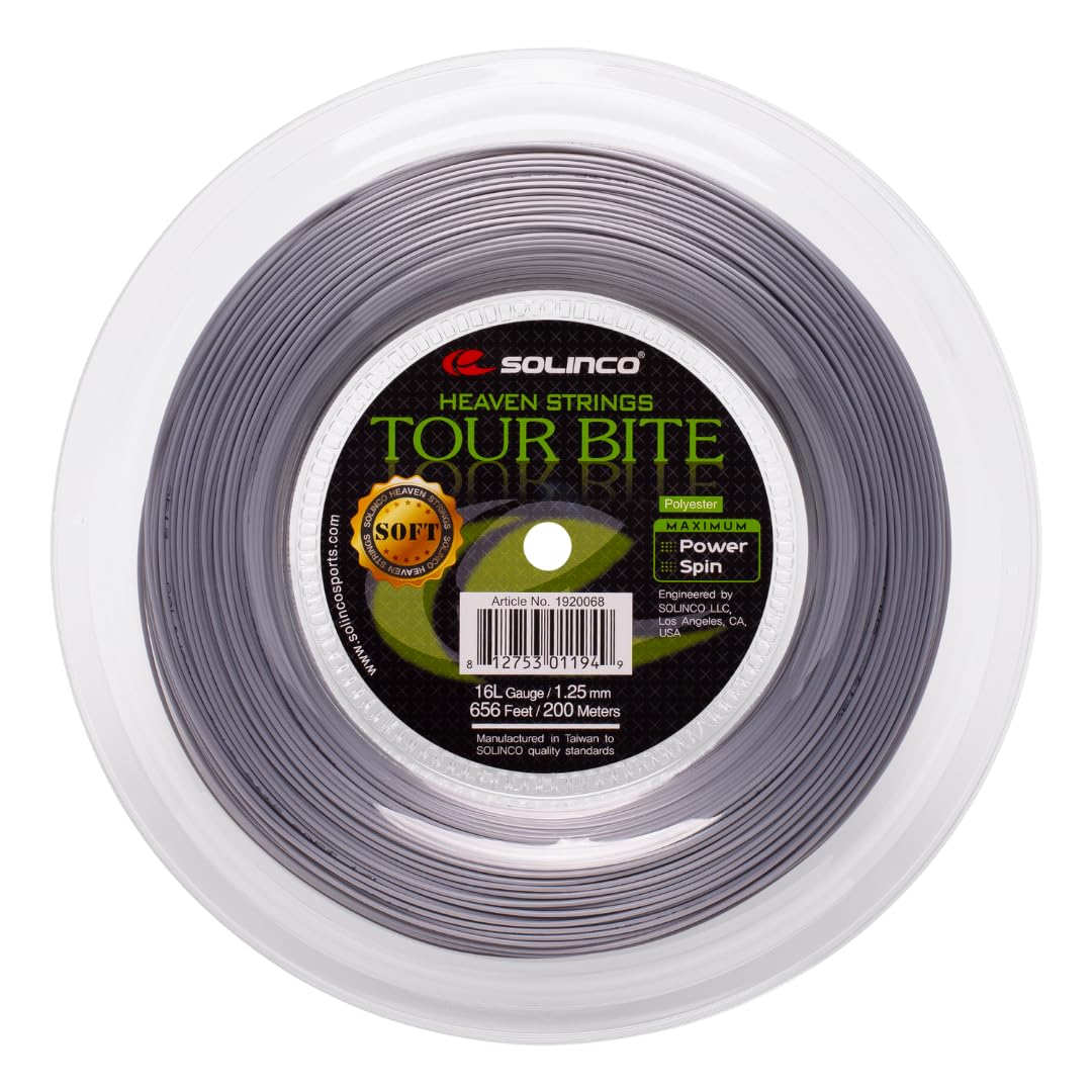 Solinco Bobine Corde Tour Bite Souple Argent Argent