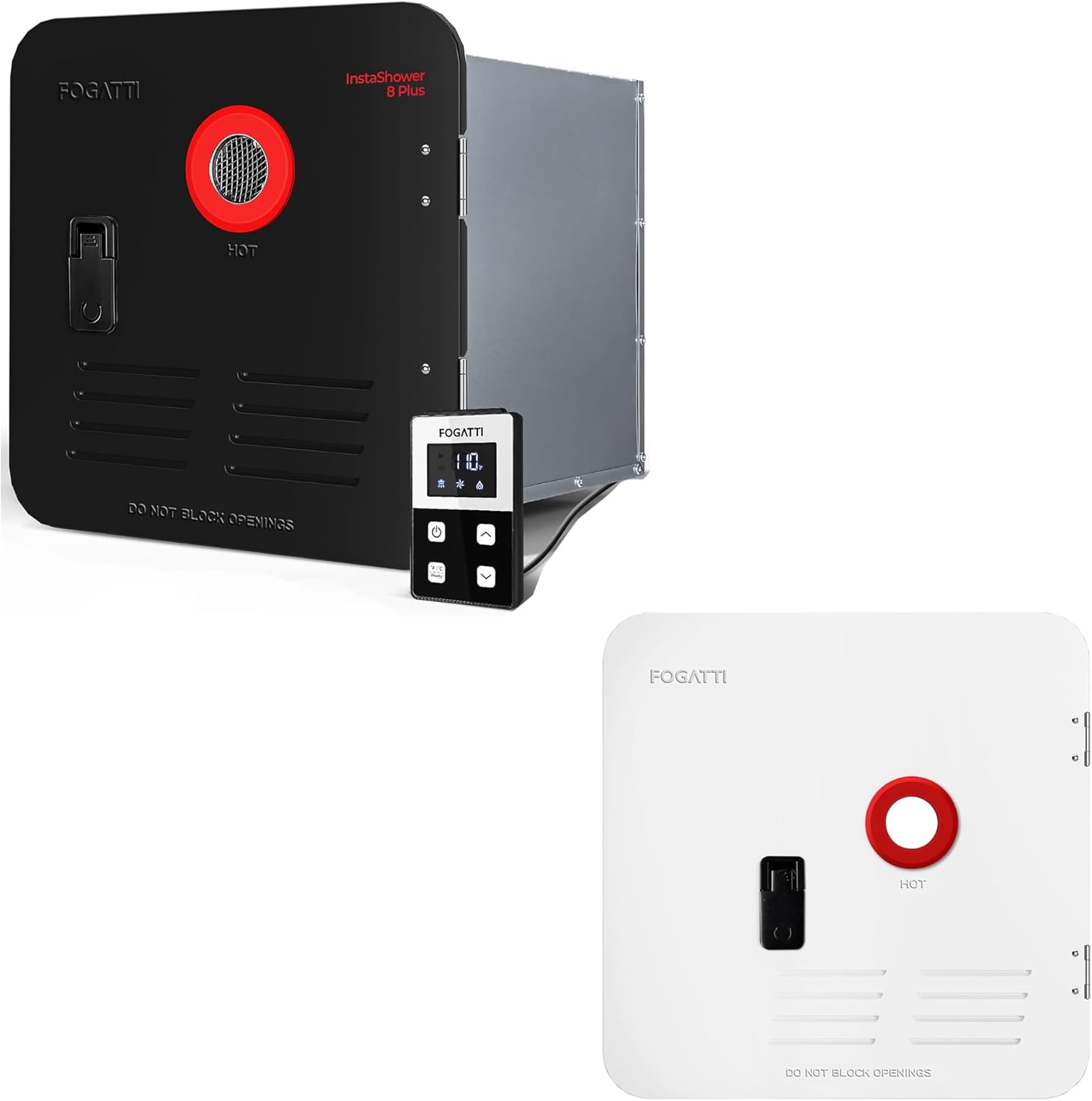 FOGATTI InstaShower 8 Plus with 18“x18” White Door