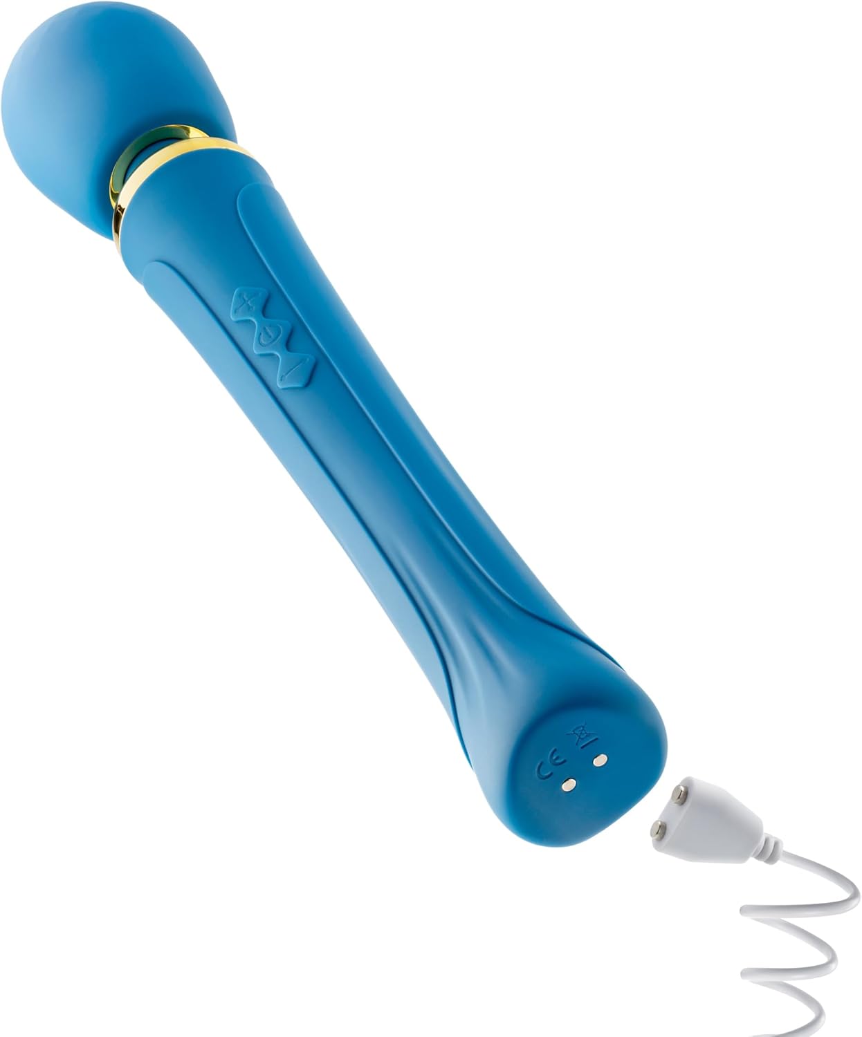 Blush Dianna 12.25" Full Body Personal Massager, 20 Powerful Vibration Modes, Flexible Round Head Silicone Wand for Neck, Nipple, Vaginal Pleasure, IPX7, Women Men Couples Adult Sex Toys- Queens Teal