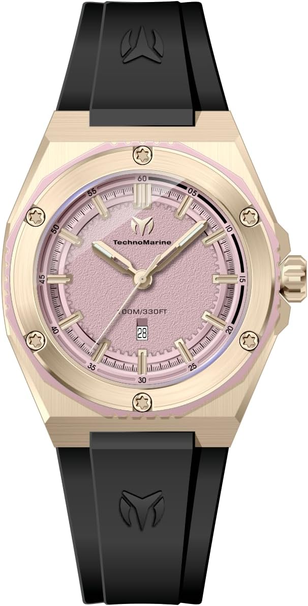 TechnoMarine Coral Coral Legacy Women's Watch - 36mm, Black (TM-416084)