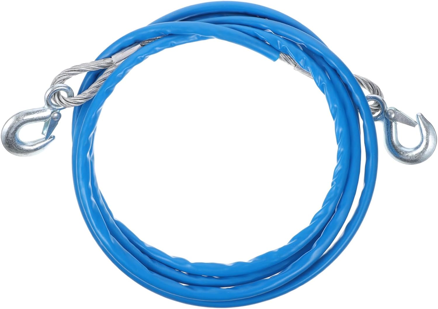 1pc Car Hauling Cable Heavy-Duty Wire Trailer Rope with Hooks for Emergency Towing and Vehicle and -reducing Design