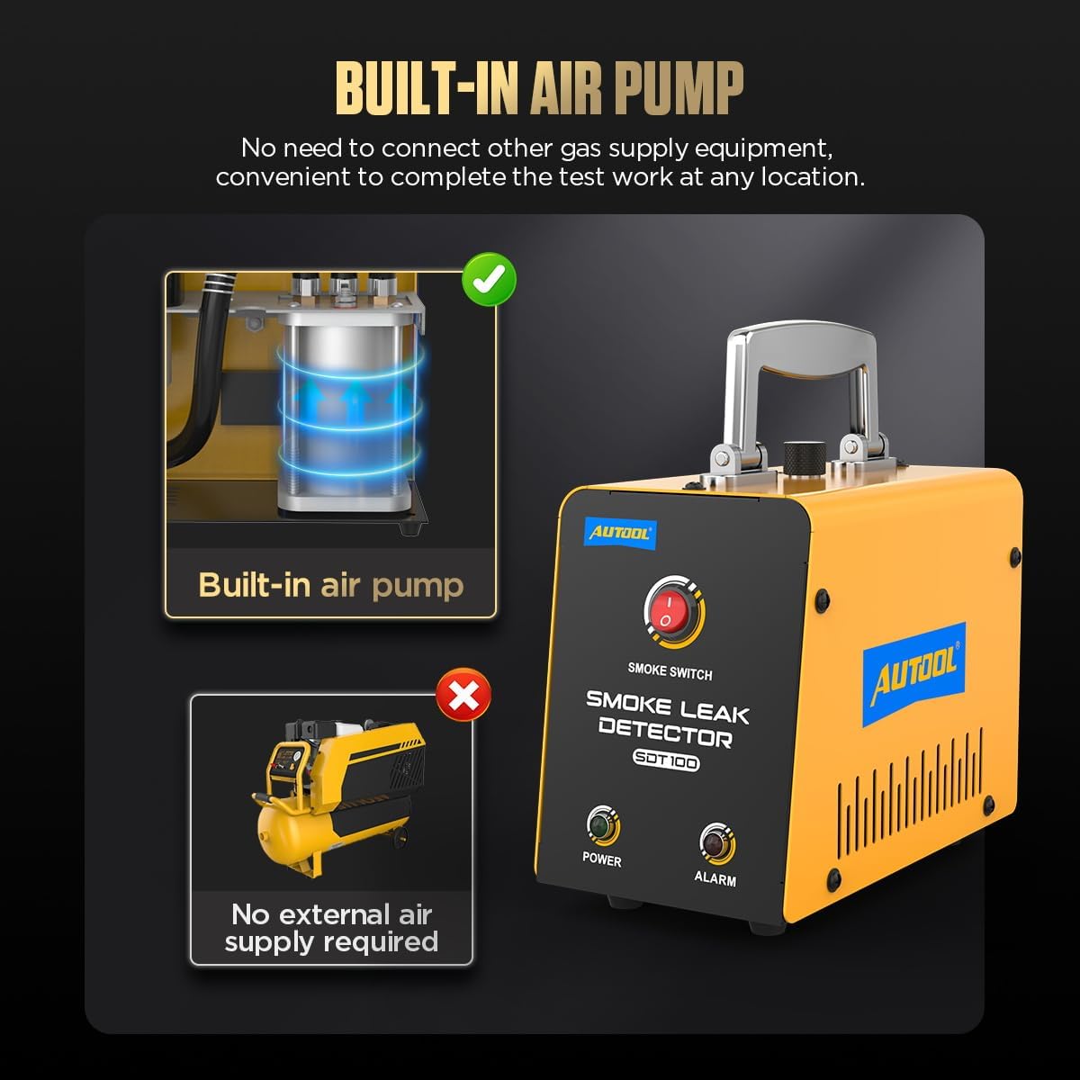 Filling AUTOOL SDT 100 with test oil