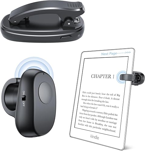 Girador de páginas de anillo de dedo para Kindle Paperwhite, con control remoto para Kindle Paperwhite Kobo, lectores de iPad, tabletas, novelas de