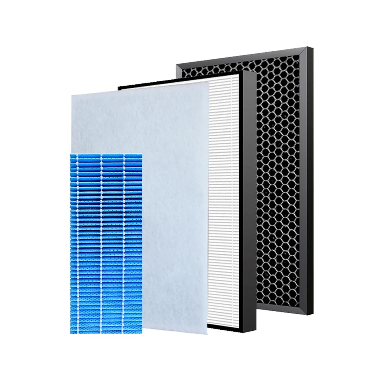 HEPA And Deodorizing Carbon Filter Humidifier Replacement，Compatible For Sharp Air Purifier KC-F30SA KC-F30SA-W，High Efficiency，Low Noise(1 SET and Humidifier)