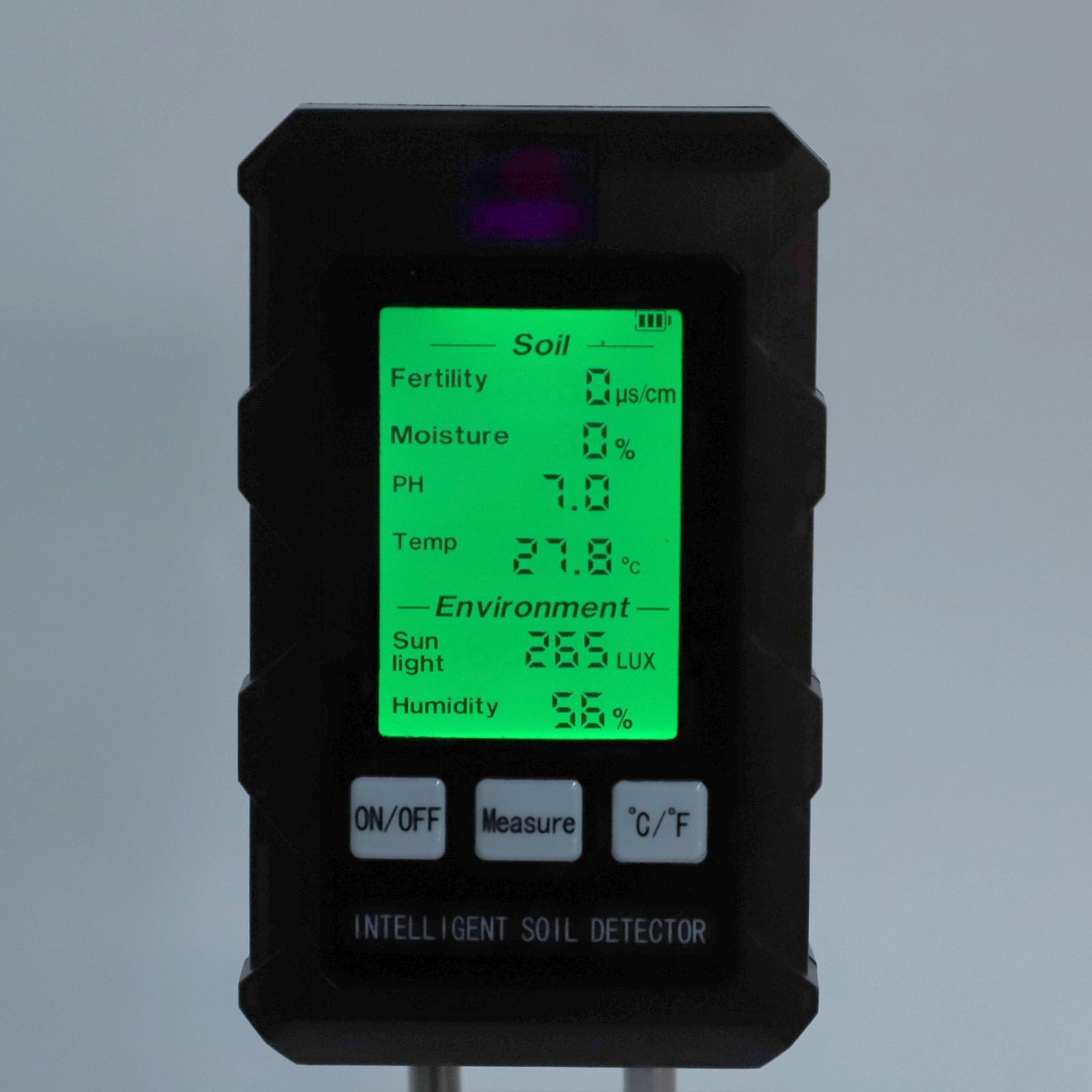 Bewinner Tester Digitale PH per Terreno 6 in 1, Kit Test PH Suolo Piante Interni, Misuratore Professionale Acqua e Terreno, Strumento Analisi Terreno Preciso