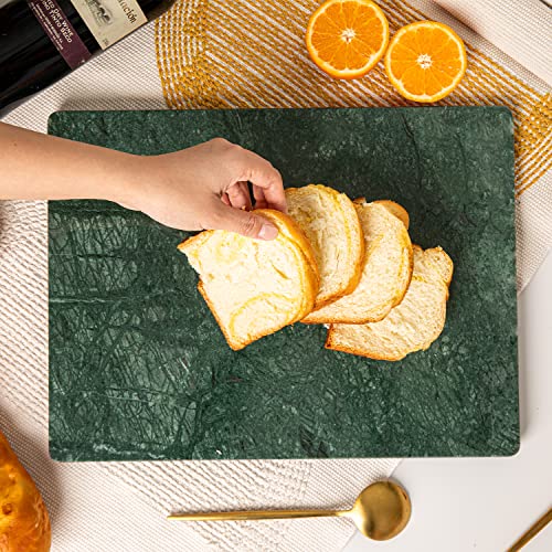 Adolif Natural Green Marble Pastry And Cutting Board, 12X16X0.55 Inch With Non Slip Feets, Heavy For Dough Chocolate, Green Christmas | Thanksgiving Gift, Pack Of 1 #TOP5