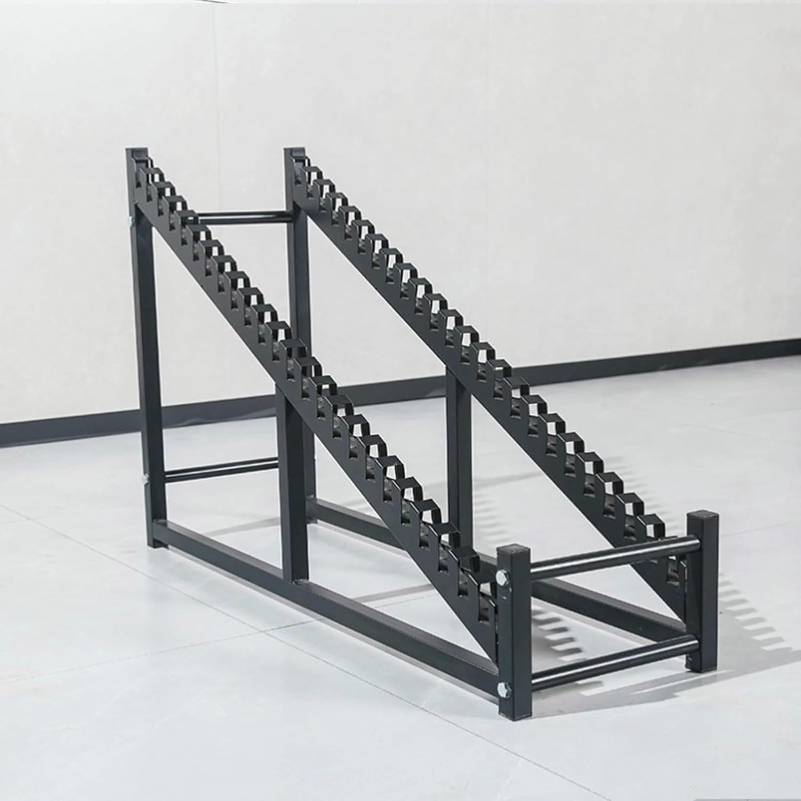 Présentoir à carreaux élégant, fini les dalles cassées grâce au support sur pied bois
