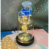 Demanca バラ 造花 Lechin 24Kゴールドローズ 枯れない花 金メッキローズ LEDライト付き電池式 薔薇 花束 プレゼントバレンタインデー 母の日 誕生日 結婚記念日 クリスマス 新年 お祝いに適用 彼女への贈り物プレゼントクリスマスプレゼントお正月プレゼントです (H)