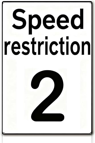 Letreros de límite de velocidad, letrero de lata de metal, arte vintage, decoración de pared de garaje, letrero de calle, arte retro, decoración de