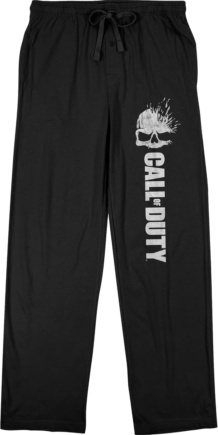 Call of Duty Exploding Skull Men's Black Sleep Pajama Pants